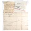 Image 2 : 4 Hand Colored Maps of Mexico, MO on Linen