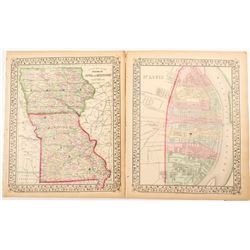 Maps of Iowa, Missouri