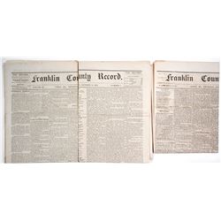 Rare Union Missouri Newspapers, 1874-5