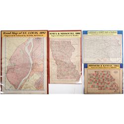 Maps of Missouri and Kansas