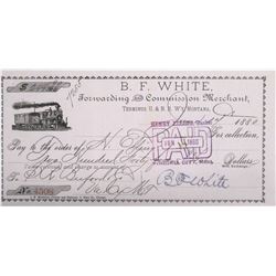 B.F. White, Terminus of U&N Railway, Montana Check