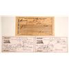 Image 1 : Montana Territory Bill of Lading and 2 Checks