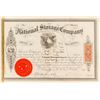 Image 1 : National Storage Stock Certificate