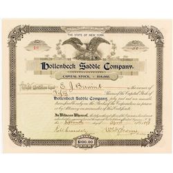 Hollenbeck Bicycle Saddle Company Stock Certificate