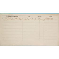 California & Oregon Stage Line Waybill, 1866