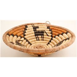 Hopi Basket w/ Horse/Deer Design