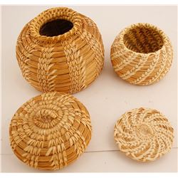 Papago Lidded Baskets