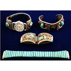 Four Vintage Watchbands
