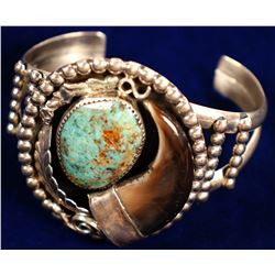 Turquoise/Bearclaw Bracelet