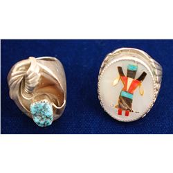 Two Vintage Native American Rings