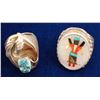 Image 1 : Two Vintage Native American Rings