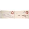 Image 1 : Two Manuscript Postage Cancels from Riley, Alabama
