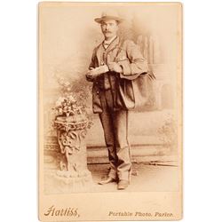 c.1890s Cabinet Card of Mail Carrier