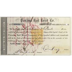 Panama Rail Road Co. Revenue-Imprinted Stock Certificate