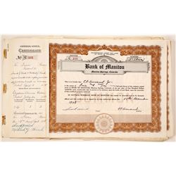 Bank of Manitou Certificates (85)