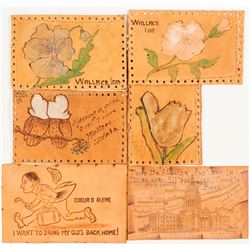 Six Idaho Leather Postcards