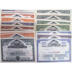 Canadian Cement Companies Stock Certificates