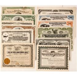 Canadian Wildlife Stock Certificates