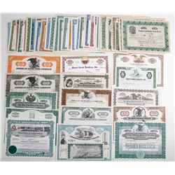 50 Mostly Different Stock Certificates