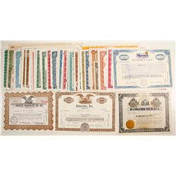 Dealers Lot of Stock Certificates