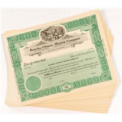 Eureka Climax Mining Stock Certificates