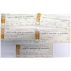 Image 1 : Five Gould & Curry Mining Co. Checks ("Dripping Letters" Style)