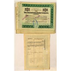 31 Pittsburgh-Idaho Company Stock Certificates