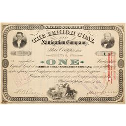 LeHigh Coal and Navigation Company Stock Certificate