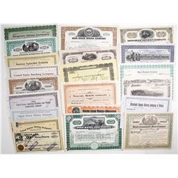 Utah Mining Stock Collection