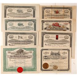 Canadian Oil Stock Certificates - pre-1920