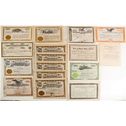 Assorted American Mining Stock Certs. (15)