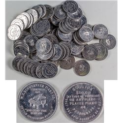 W. F. Schwentker Piano Co. Tokens