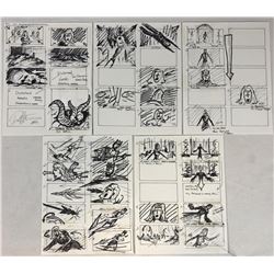 Wishmaster (1997) - Original Hand Drawn Storyboards - Set of 5 lot A