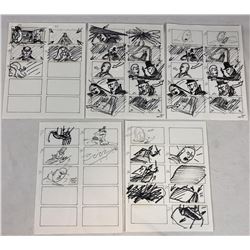 Wishmaster (1997) - Original Hand Drawn Storyboards - Set of 5 lot D
