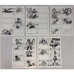 Wishmaster (1997) - Original Hand Drawn Storyboards - Set of 5 lot E