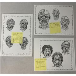 The Rage (2007) - Creature Designs Concept Original Art Set of 3 - Lot A
