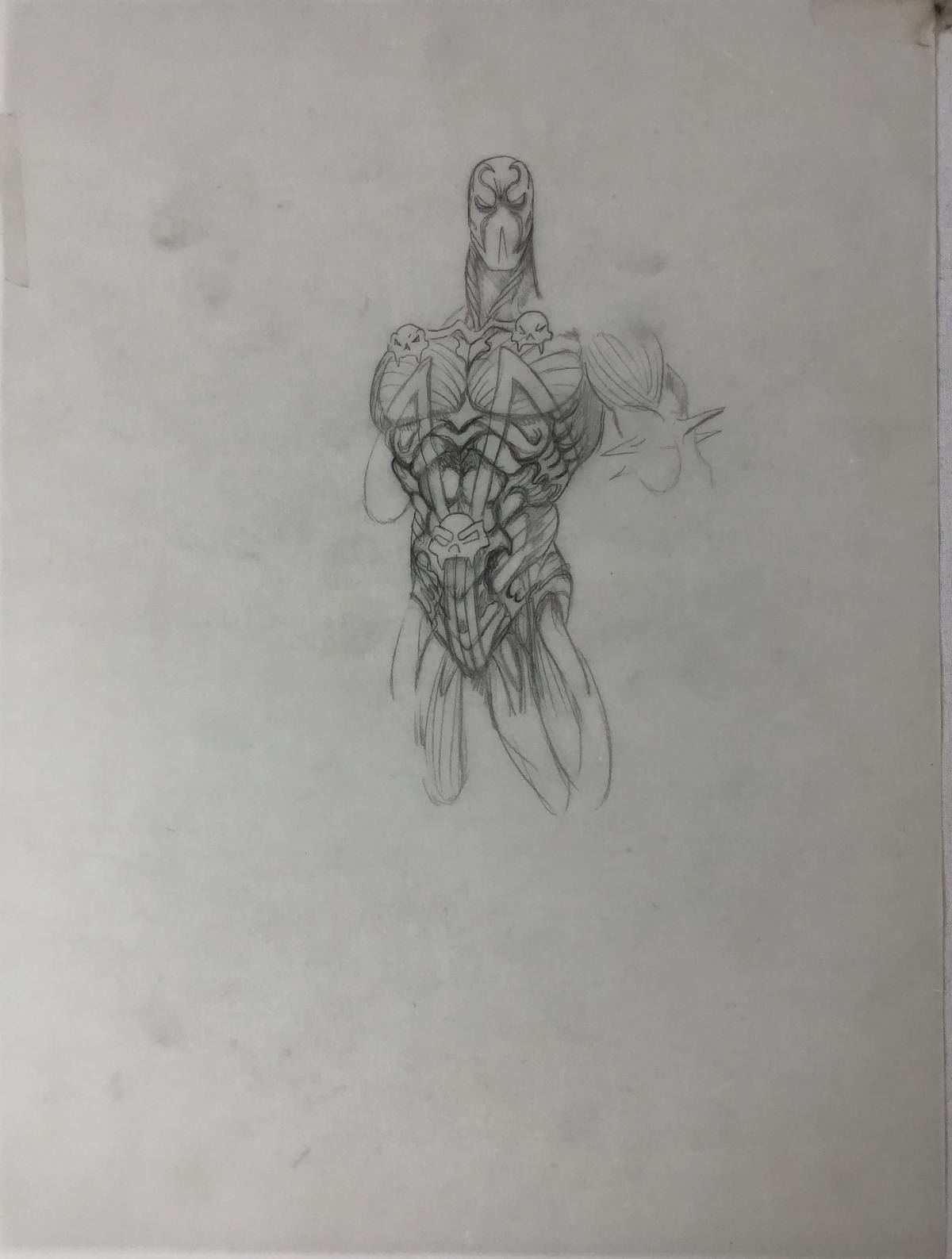 Spawn (1997) - Original Concept Art - Spawn Suit