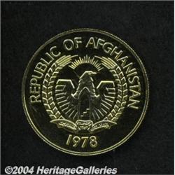 Republic. Gold 10,000 Afghanis 1978,