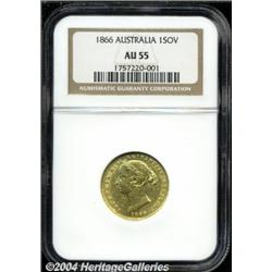 Victoria gold Sovereign 1866 Sydney,