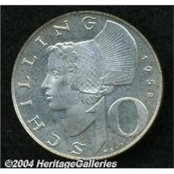 10 Schillings 1958,