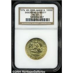 Gold 1000 Schilling 1976,