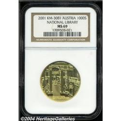 Gold 1000 Schilling 2001,