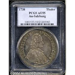 Salzburg. Leopold Anton Taler 1738-FMK,
