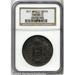 Pedro II 1200 Reis 1847,