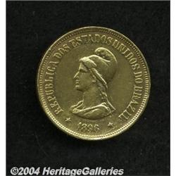 Republic Gold 20,000 Reis 1896,