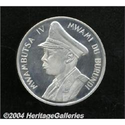 Mwambutsa IV Silver 5 Francs 1962,
