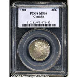 Victoria 25 Cents 1901,