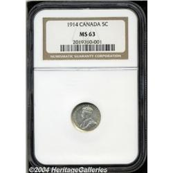 George V 5 Cents 1914,