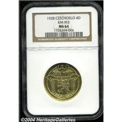 Republic gold 4 Ducats 1928,