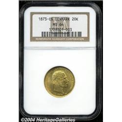 Christian IX gold 20 Kroner 1873,
